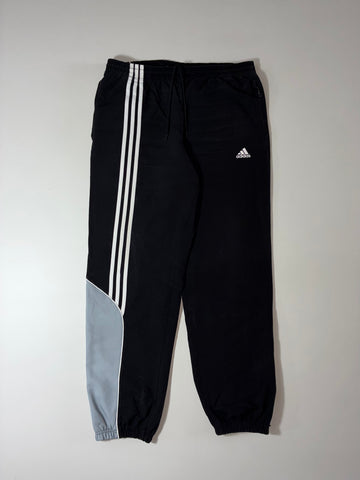 Vintage Adidas Black Grey Panel Track Pants (W:34) (L:42)