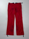 Vintage Tommy Jeans Red Full-Zip Track Pants (W:32) (L:40)