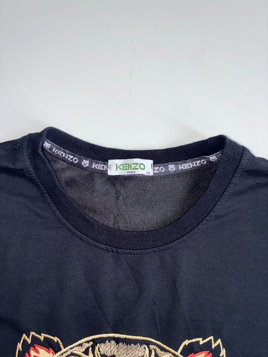 Kenzo Paris Tiger Embroidered Sweatshirt  Black (L)