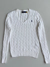 Polo Ralph Lauren Cable Knit V-Neck Sweater woman’s (Size S)