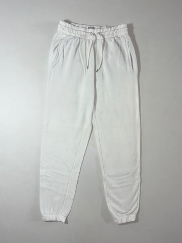 Vintage Gap White Fleece Jogger Sweatpants (W:28) (L:38)
