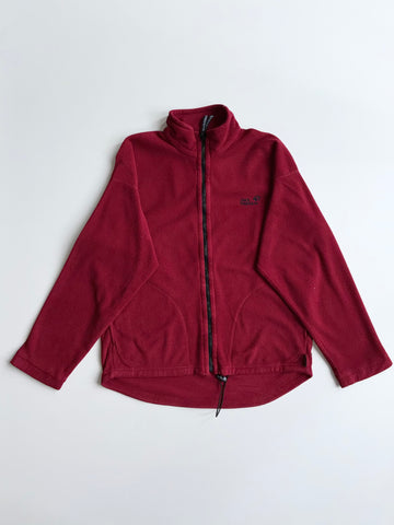 Jack Wolfskin Burgundy Full-Zip Fleece Jacket – Size (XL)
