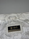 Vintage Heeli White Leather Racer Jacket (S)