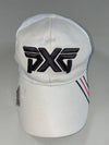 PXG White Golf Trucker Cap – Embroidered Logo with Magnetic Ball Marker (Adjustable)