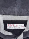 Edwin Black Pullover Hoodie with Grey Logo Placket (M)