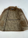 Vintage Santa Barbara Polo Brown Canvas Zip-Up Work Jacket Furr inside (XL)