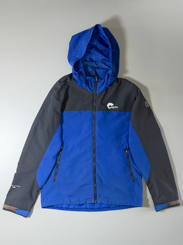 NEPA Colorblock Hooded Windbreaker Jacket – Blue (M)
