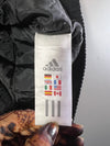 Adidas 3-Stripes Hooded Windbreaker Jacket — Black/Pink (S)