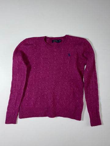Polo Ralph Lauren | Cable Knit Sweater Magenta | (XXS)