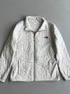 The North Face x VX Active White Diamond Quilted Insulated Jacket with Red Logo (M)