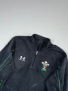 Under Armour Wales Rugby (WRU) Black Fleece Quarter-Zip (L)