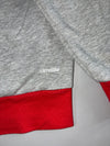 Adidas | Red Grey Colorblock Full Zip Hoodie | (L)
