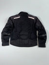 Vintage Shield Black Mesh Motorcycle Riding Jacket Padded (L)