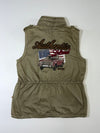 Jeep “Authentic Legend 1941” Olive Military Utility Vest Women’s  (M/L)