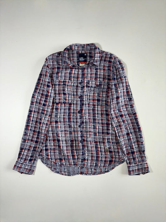 Lee Urban Riders Camo Overprint Plaid Shirt (S)