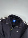 Vintage Adidas Adi Dassler Black 3-Stripe Padded Track Jacket (XL)