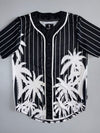 Rebel Minds Palm Tree Baseball Jersey – Black/White (L)