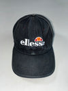 Ellesse Heritage Black Embroidered Logo Cap – Printed Logo Lining (Adjustable)
