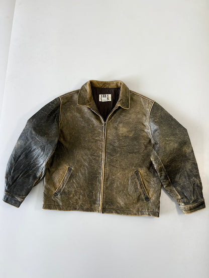 ZSuper Premium VINTAGEOriginal Leather Jacket (XL)