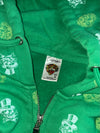 Ed Hardy Green Skull Print Zip-Up Hoodie (M/L)