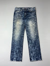 Big Train | Y2K Bleach Wash Straight Jeans (W:34) (L:43)