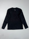 Vintage Puma Big Logo Long Sleeve T-Shirt Black Embroidered Size (L)