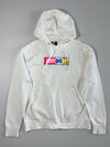 Nike “Just Do It” Colour Block Logo Pullover Hoodie – White(XL)