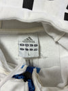 Adidas | White & Royal Blue Colorblock Hood Logo Zip Hoodie | (M)