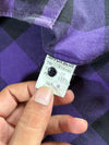 IIZO Original Street Purple Plaid Flannel Embroidered (S)