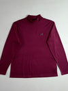 Adidas | Burgundy Mock Neck Long Sleeve Top (L)