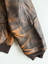 Vintage Avirex G-1 U.S. Navy Spec. 7823 Distressed Leather Flight Bomber Jacket (XL)
