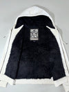 Fox Racing x KTM White Sherpa-Lined Zip-Up Hoodie (2XL)