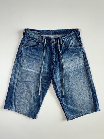 Vintage Levis 503 Faded Denim Shorts (W:32|L:24)