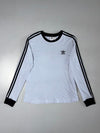 Adidas Originals 3-Stripe Long Sleeve Tee White (S)