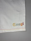 Coogi Multicolor Stitch White Denim Shorts embroidered (W:44) (L:26)