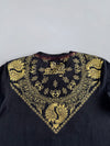 Blood Message Gangsta Chola Gold Foil Print Graphic Tee (S)