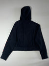 Nike Air | Cropped Zip-Up Hoodie – Black & Red | (XL)