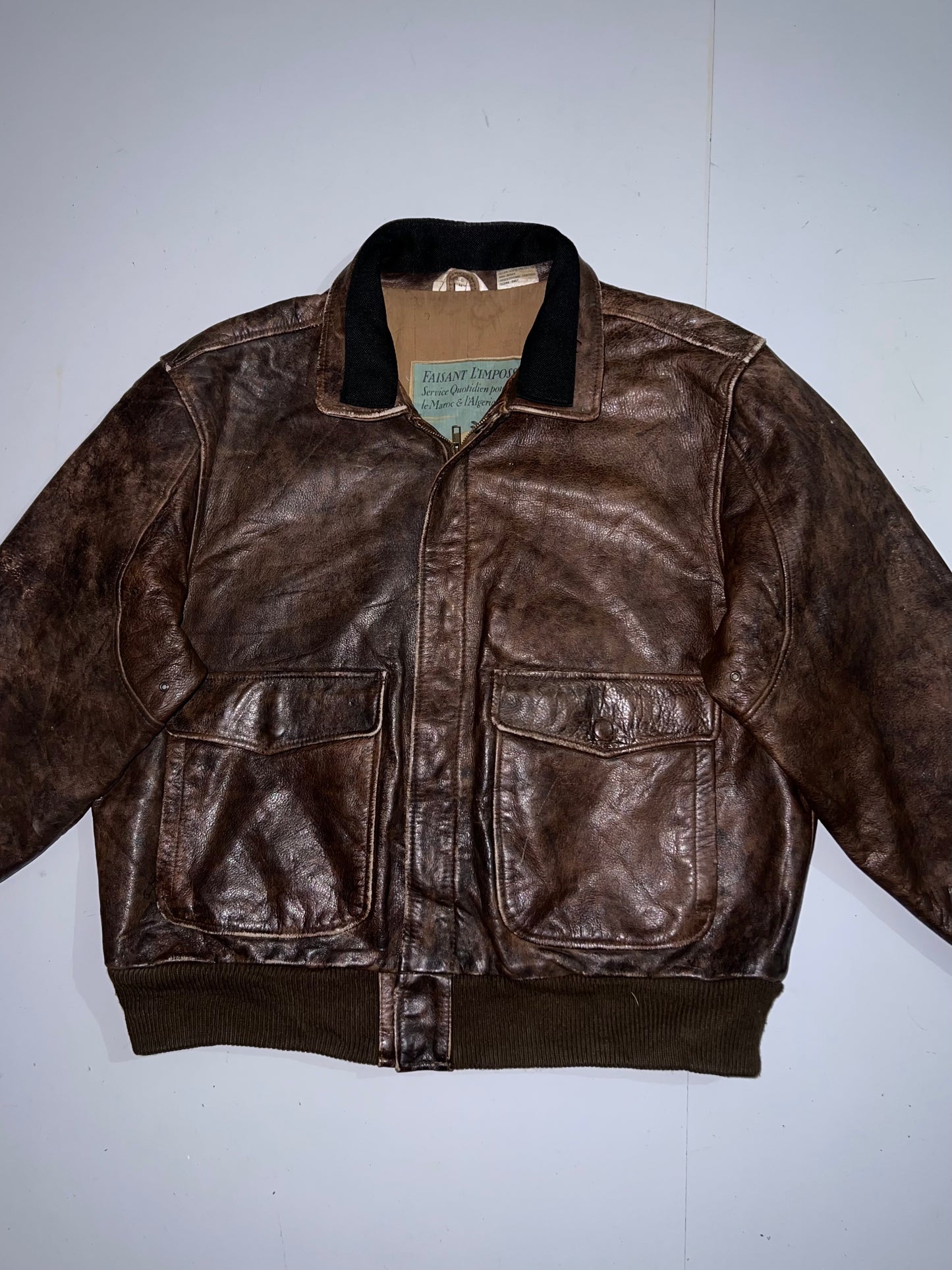 ZSuper Premium Vintage Leather Jacket (L/XL)
