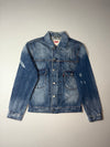 Levi’s Type II Pleated Distressed Denim Trucker Jacket (S)