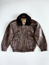 Super Premium Original Leather Jacket (Detechable furr Coller) (XL)