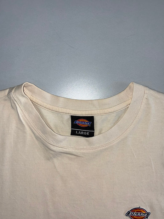 Dickies Beige Logo Tee – Large (L)