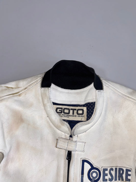 Goto High Performance Gear Desire Perforated Leather Armored Moto Jacket (S)