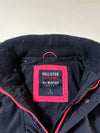 Hollister All-Weather Hooded Jacket  Navy w/ Pink Accents, Women’s (L)