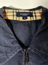 Burberry London | Navy Nova Check Collar Cargo Zip Jacket | (L)