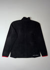 FLM Black Polar Fleece Zip Jacket – Red Trim & Zippers (XL)