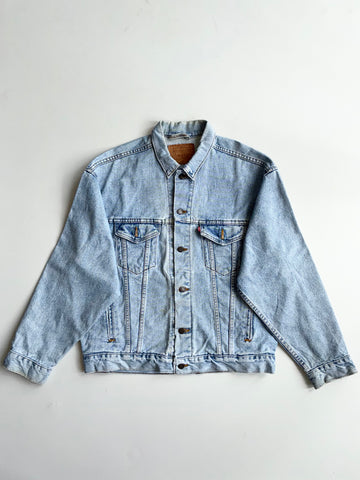 Vintage 90s Levi's 70507 Light Wash Denim Trucker Jacket Made in USA – Size (XL/2XL)