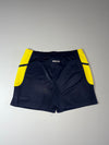 Kappa Embroidered Logo Football Shorts – Navy/Yellow (W:34) (L:18)