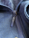 Adidas Originals Vintage Wool-Blend Winter Jacket in Navy (M)