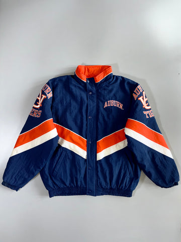 Starter Auburn Tigers  Insulated Puffer | Snap Button Jacket (XL/2XL)