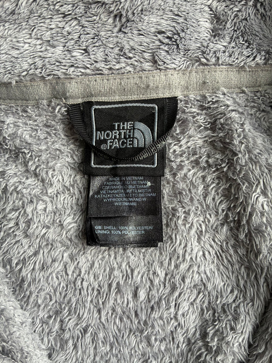 The North Face Grey Plush Osito Fleece Full-Zip Jacket women’s (S)